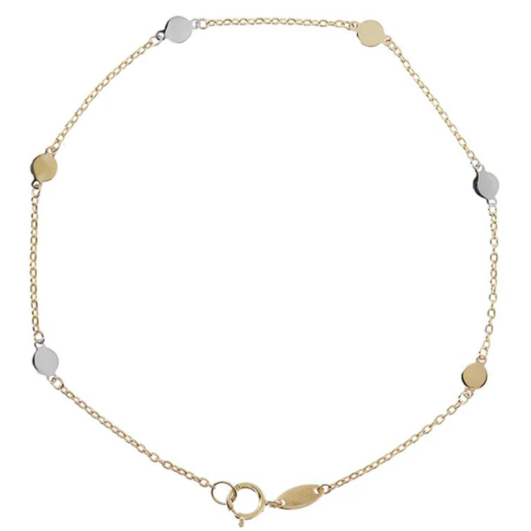 'Geneva' 2 Tone Disc Bracelet