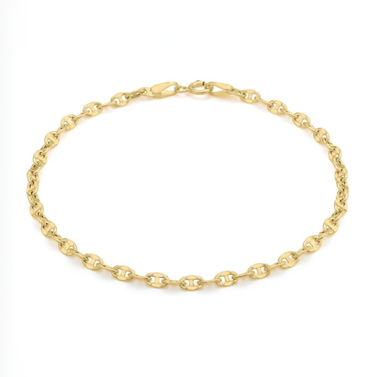 'Luna' Yellow Gold Gucci link bracelet