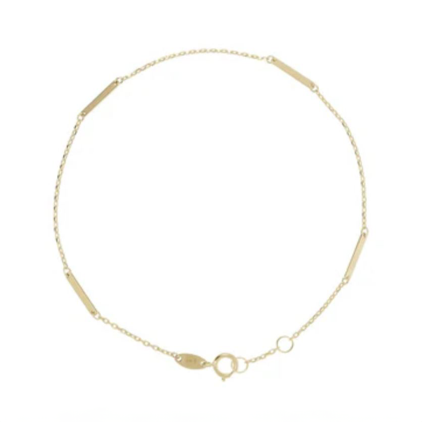 'Mina' Yellow Gold plate bracelet